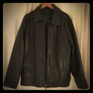 NWOT Claiborne Lambskin Leather Jacket XL